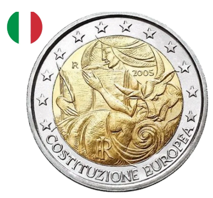 Italy 2005 - 2 Euro Commemorative Coin - European Constitution