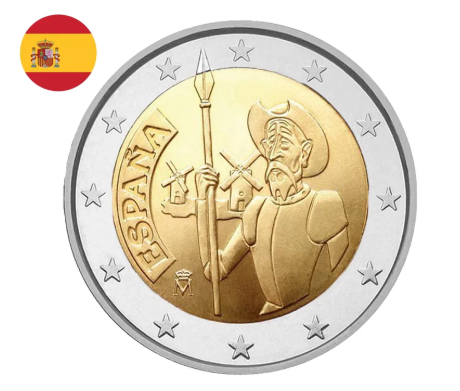 Spain 2005 - 2 Euro Commemorative Coin - Don Quixote